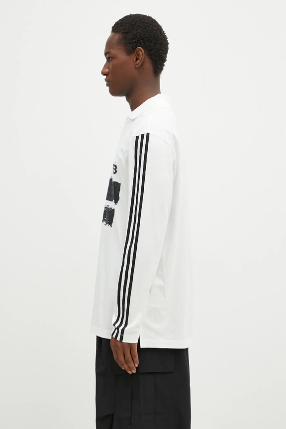 Y-3 longsleeve shirt Graphic Longsleeve Tee JM3233 white SS25