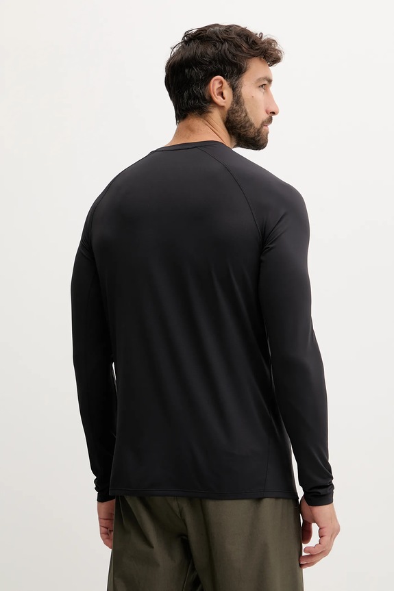 Odzież Jack Wolfskin longsleeve sportowy Prelight Swift A63803 czarny