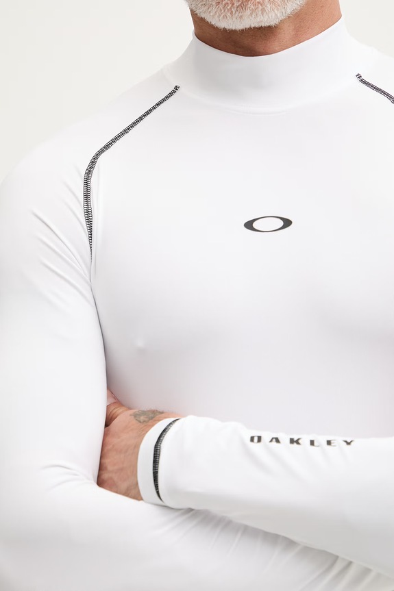 Oakley plavky longsleeve pánsky T-shirt do plávania biela FOA406870