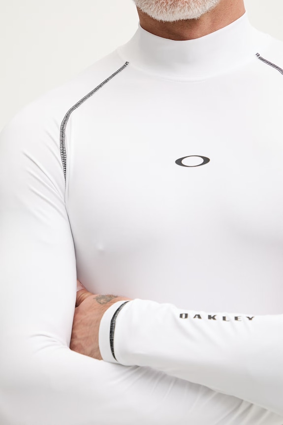 Oakley plavky longsleeve pánsky T-shirt do plávania biela FOA406870
