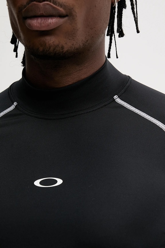 Oakley longsleeve de baie pentru bărbați, tricou de înot negru FOA406870
