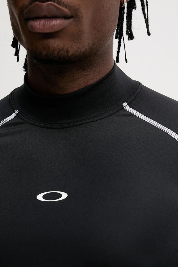 Oakley longsleeve de baie pentru bărbați, tricou de înot negru FOA406870