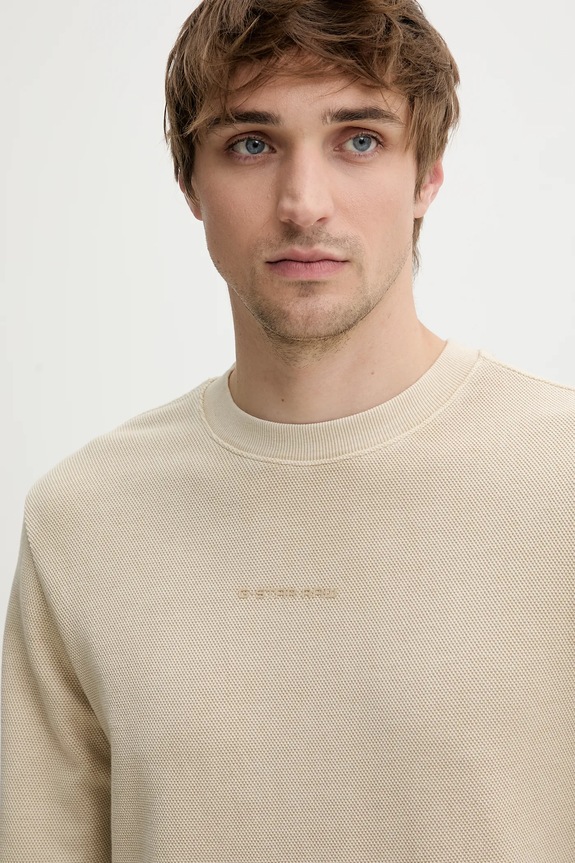 G-Star top a maniche lunghe in cotone beige D25965.D895