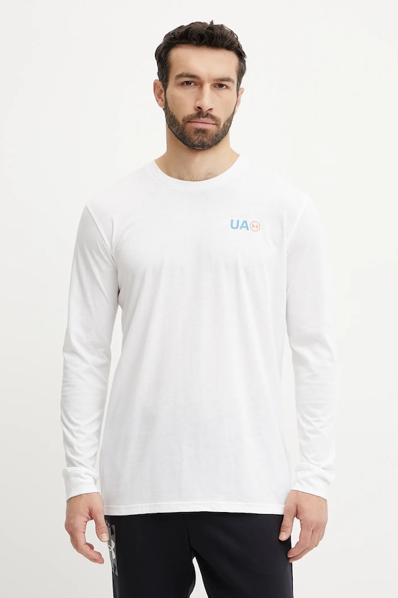 Ruházat Under Armour edzős hosszú ujjú Workwear Logo 1390167 fehér