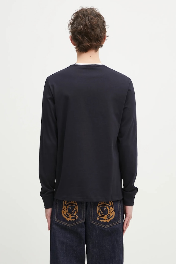 Abbigliamento Fred Perry top a maniche lunghe in cotone M9602.795 blu navy