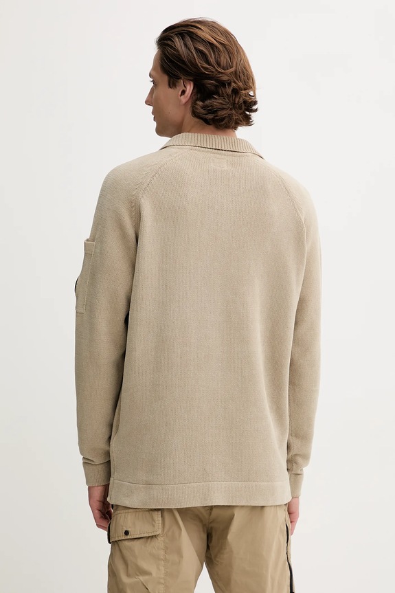 Abbigliamento C.P. Company maglione in cotone 18CMKN070A005687G verde