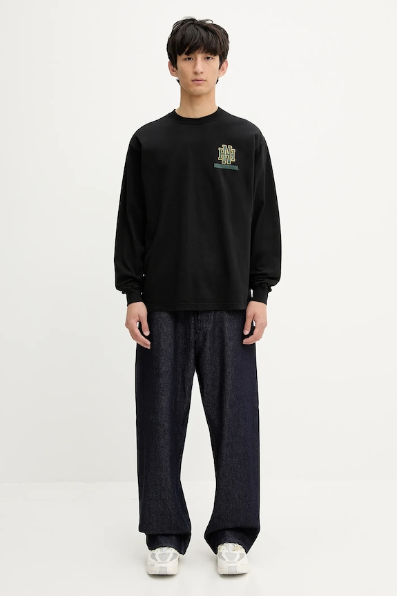 NEIGHBORHOOD cotton longsleeve top Nh . Tee Ls-8 251PCNH.LT08 black