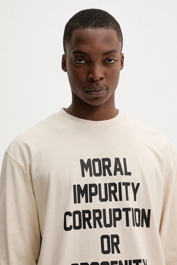 The Ragged Priest longsleeve din bumbac bej RPSS252061JS