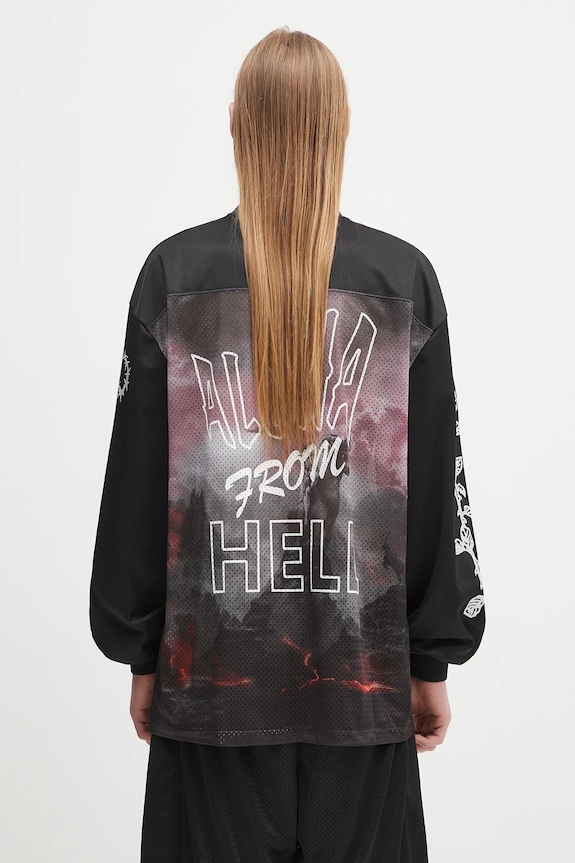 Aries longsleeve Ramscape Airtex LS Tee AR4005003 negru