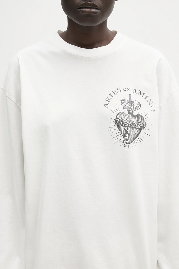 Bavlněné tričko s dlouhým rukávem Aries Faded Aries Ex Amino LS Tee AR6002403