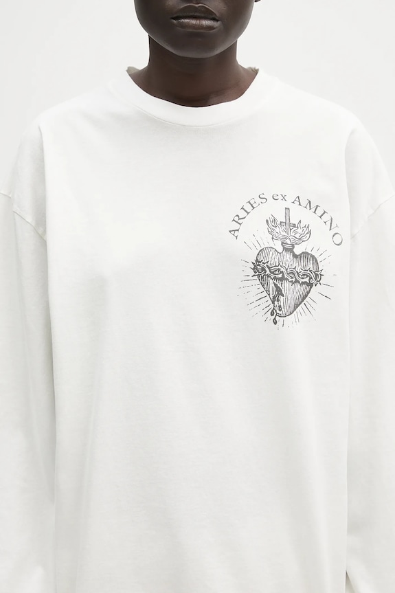 Bavlněné tričko s dlouhým rukávem Aries Faded Aries Ex Amino LS Tee AR6002403