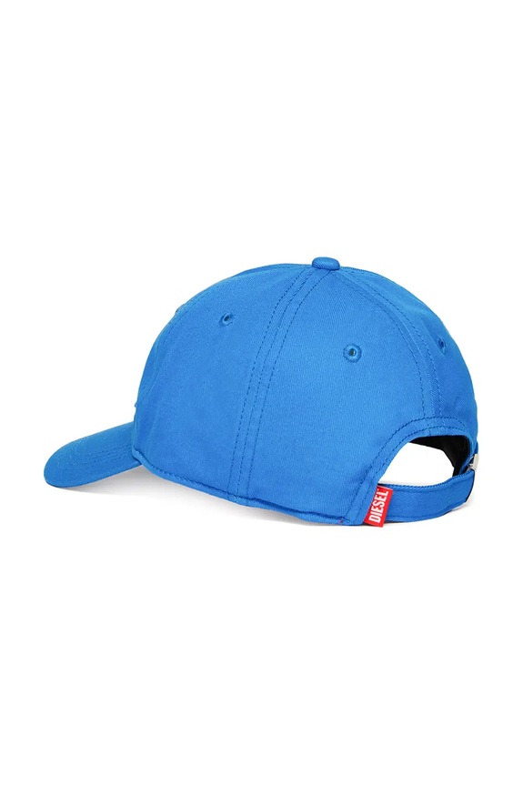 Detská bavlnená šiltovka Diesel FCGUS HAT J02133 modrá SS25
