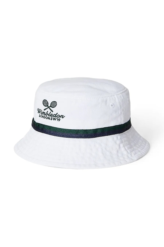 Polo Ralph Lauren gyerek pamut sapka Wimbledon collection sima fehér 323970406001