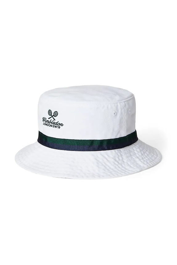 Polo Ralph Lauren gyerek pamut sapka Wimbledon collection sima fehér 322970406001