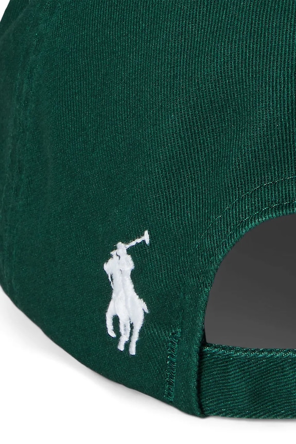 Băieți Polo Ralph Lauren șapcă din bumbac pentru copii Wimbledon Collection 322970405001 verde