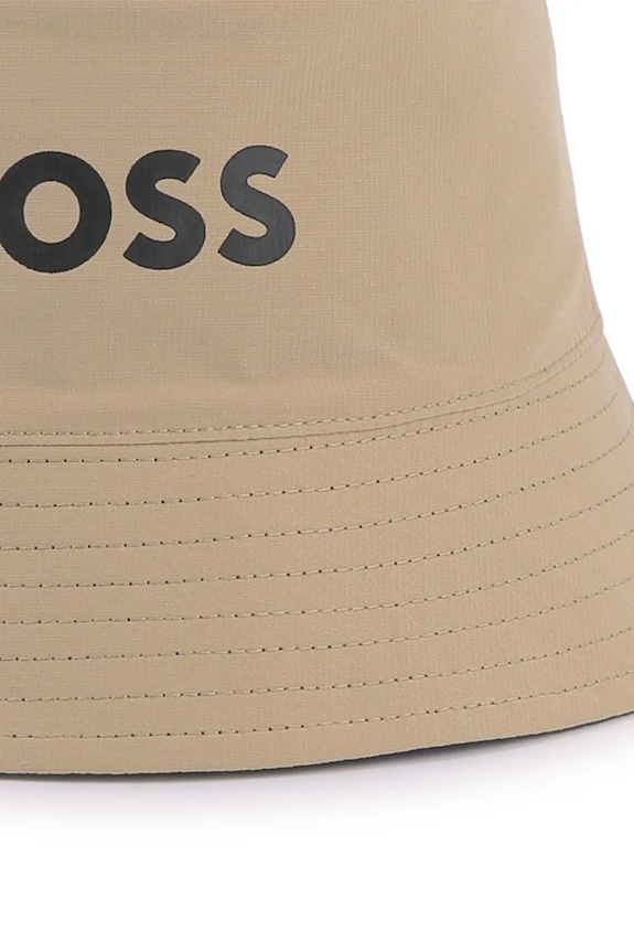 BOSS kapelusz dwustronny dziecięcy J52267 beżowy