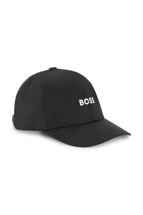 BOSS czapka z daszkiem dziecięca pozostałe czarny J51685