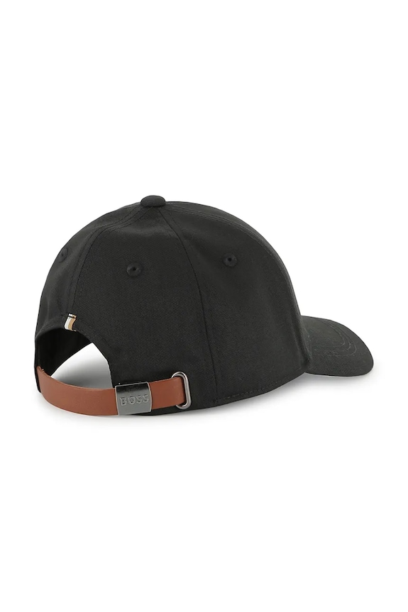 BOSS czapka z daszkiem dziecięca J51685 czarny SS25