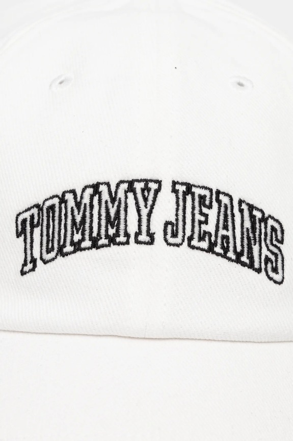Akcesoria Tommy Jeans czapka z daszkiem bawełniana AW0AW16992 biały