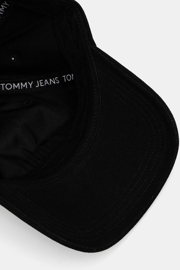 Akcesoria Tommy Jeans czapka z daszkiem bawełniana AW0AW16992 czarny