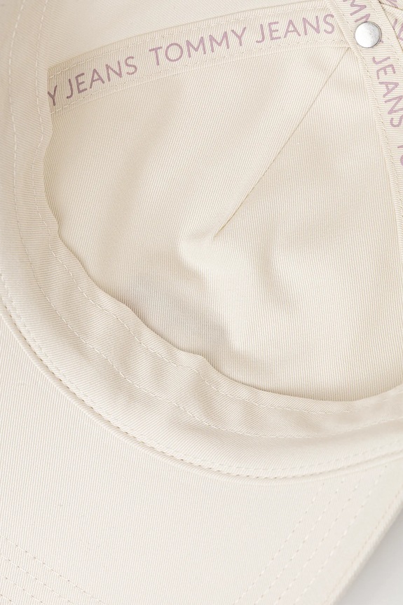 Tommy Jeans czapka z daszkiem damska bawełniana beżowy AW0AW16991
