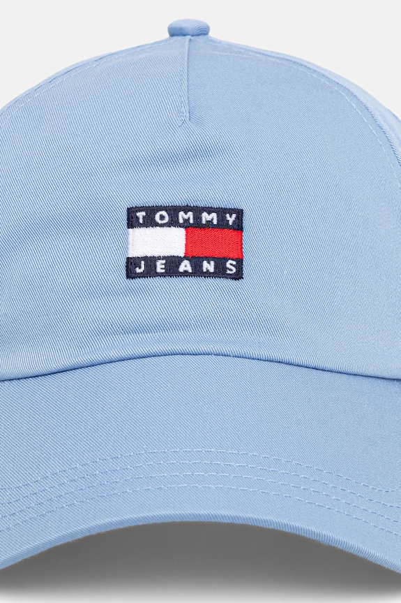Tommy Jeans čiapka so šiltom dámska bavlnená AW0AW16991 modrá SS26