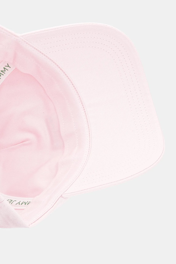 Tommy Jeans șapcă de damă din bumbac roz AW0AW16991