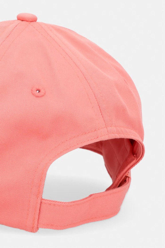 Akcesoria Tommy Jeans czapka z daszkiem damska bawełniana AW0AW16991 pomarańczowy