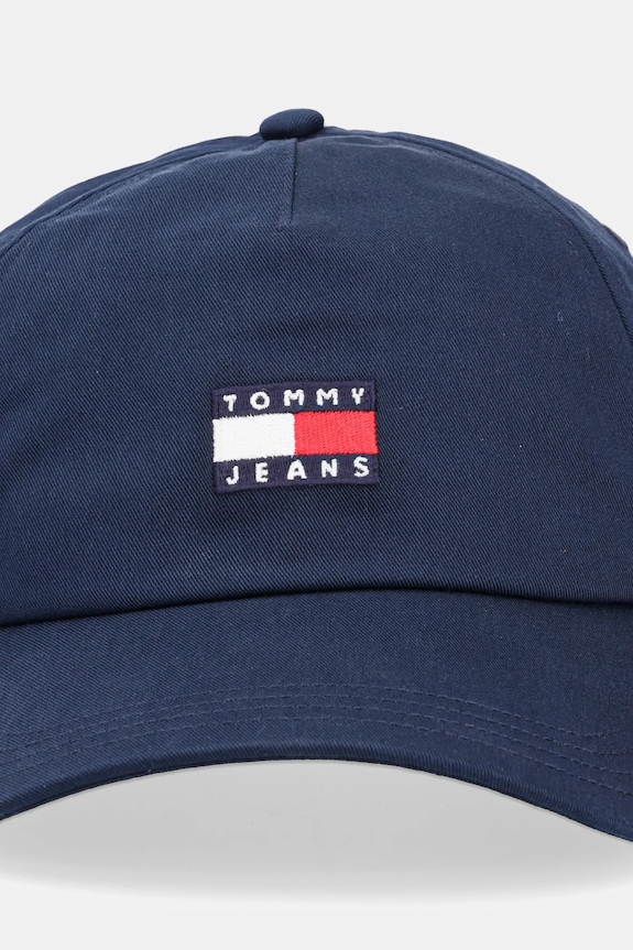 Tommy Jeans čiapka so šiltom dámska bavlnená AW0AW16991 tmavomodrá SS26