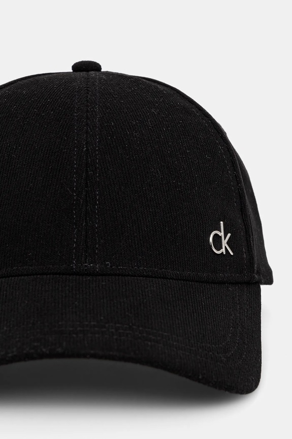 Calvin Klein czapka z daszkiem sztruksowa K60K612894 czarny SS25