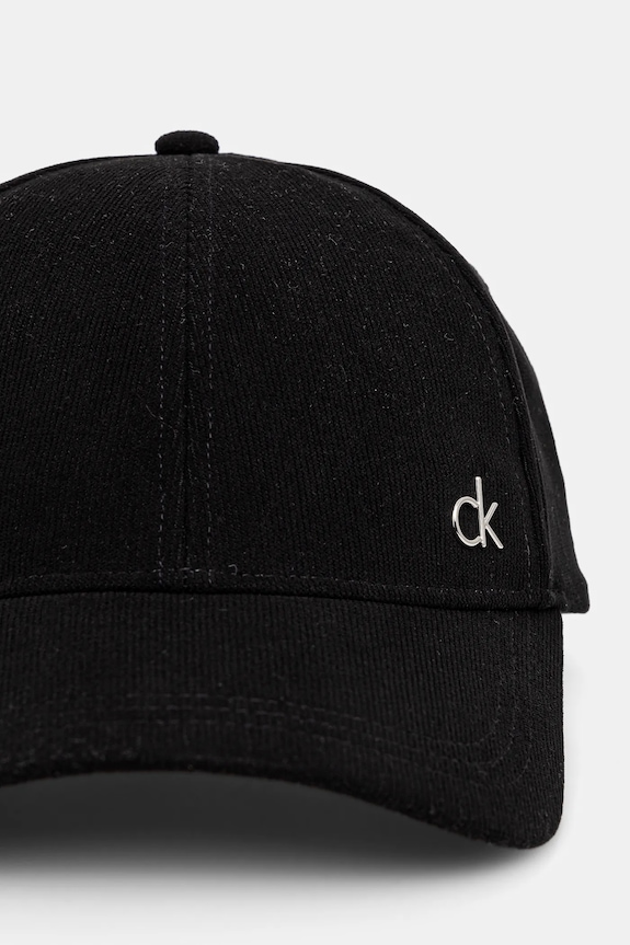 Calvin Klein czapka z daszkiem sztruksowa K60K612894 czarny SS25