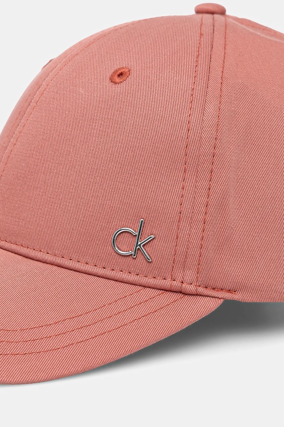 Calvin Klein șapcă de baseball din bumbac K60K613102 portocaliu SS25
