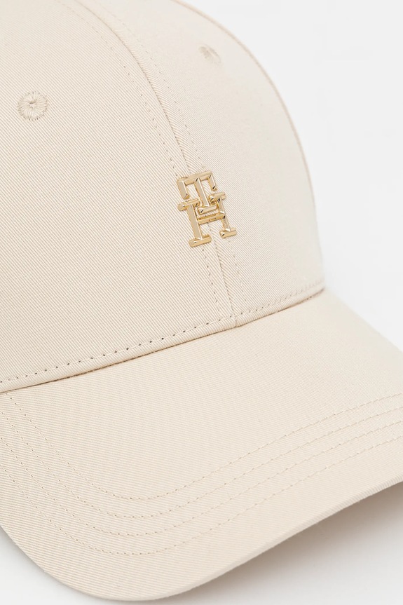 Bavlněná baseballová čepice Tommy Hilfiger AW0AW16843 béžová SS25