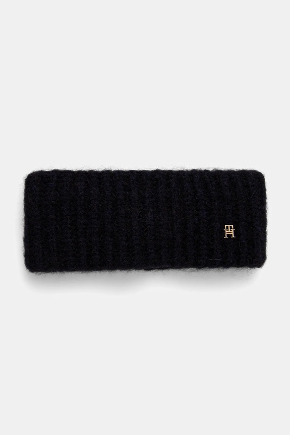 Traka s primjesom vune Tommy Hilfiger s dodatkom vune mornarsko plava AW0AW16845