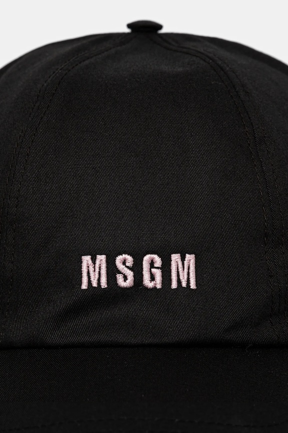 Bavlnená šiltovka MSGM 3541MDL06.237790 čierna SS25