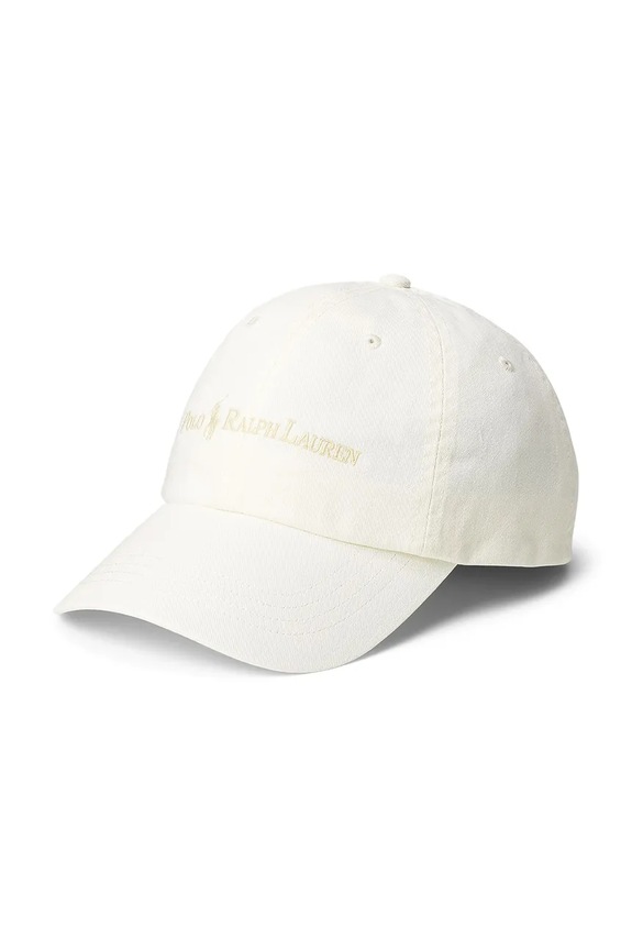 Polo Ralph Lauren czapka z daszkiem bawełniana bawełna biały 211967360