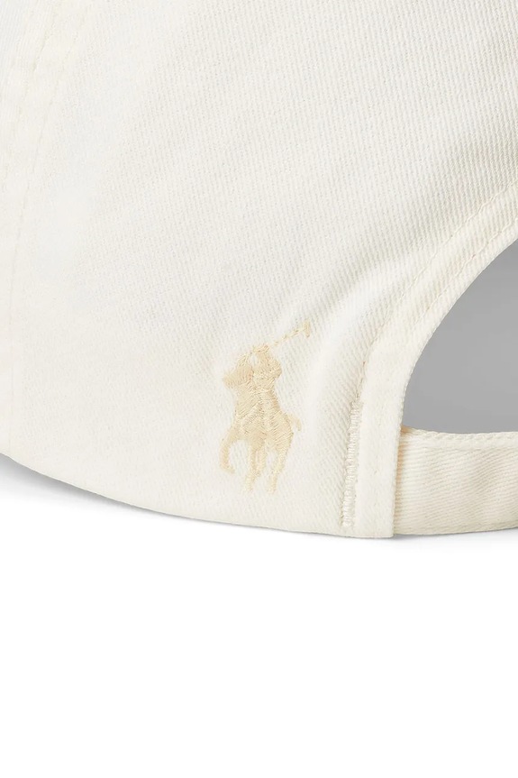 Akcesoria Polo Ralph Lauren czapka z daszkiem bawełniana 211967360 biały
