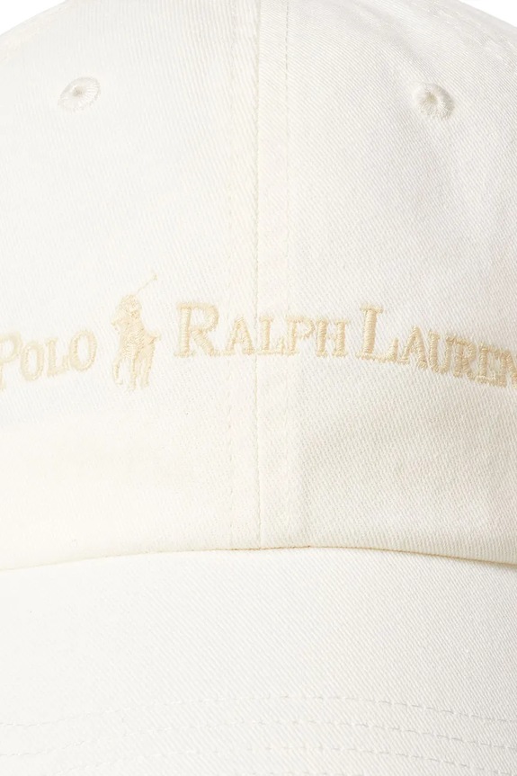 Polo Ralph Lauren czapka z daszkiem bawełniana biały 211967360