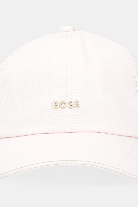 BOSS čiapka so šiltom dámska bavlnená Ari-ME 50533367 ružová SS26