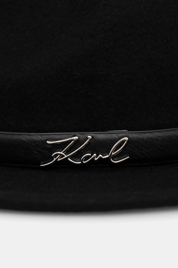 Karl Lagerfeld kapelusz wełniany czarny A1W33182