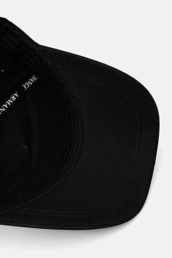 Бавовняна бейсболка Armani Exchange чорний XW000956.AF13848.NOS