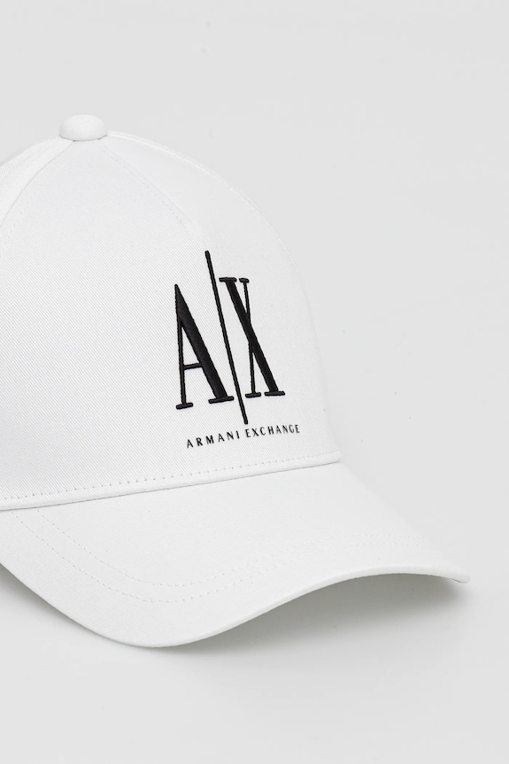 Dodatki Bombažna bejzbolska kapa Armani Exchange XW001179.AF14711.NOS bela