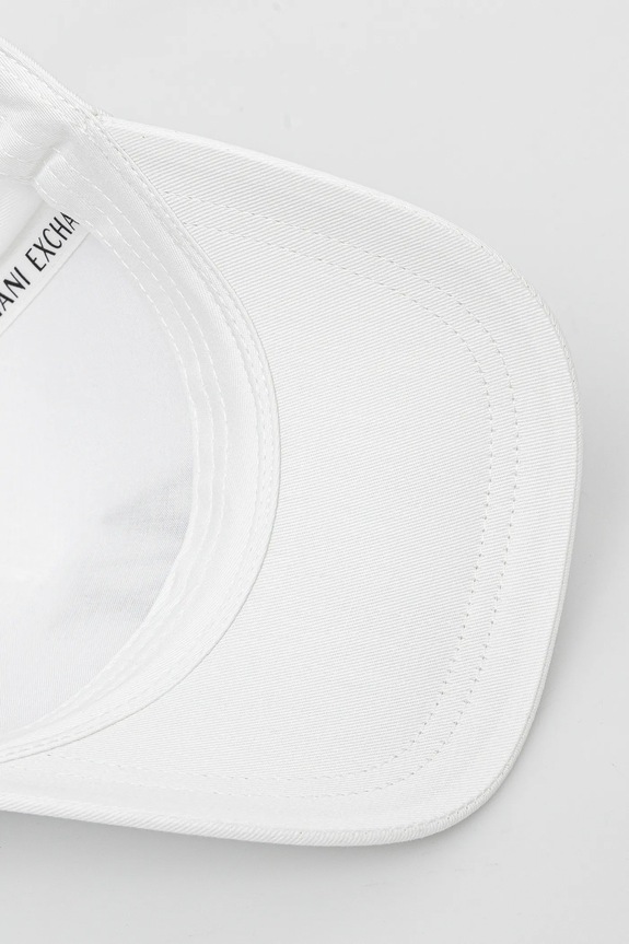 Bombažna bejzbolska kapa Armani Exchange bela XW001179.AF14711.NOS