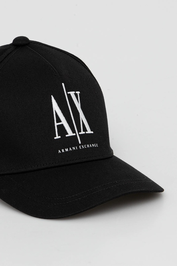 Bombažna bejzbolska kapa Armani Exchange črna XW001179.AF14711.NOS