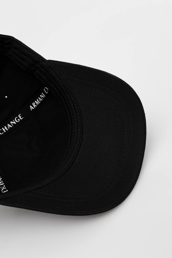 Bavlněná baseballová čepice Armani Exchange černá XW000873.AF13334