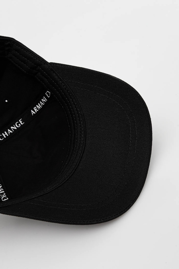 Bavlněná baseballová čepice Armani Exchange černá XW000873.AF13334