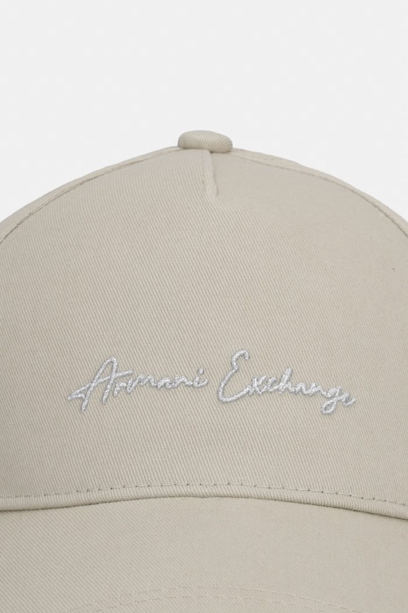 Armani Exchange kapa s šiltom ženska bombažna XW000956.AF13848 zelena SS26