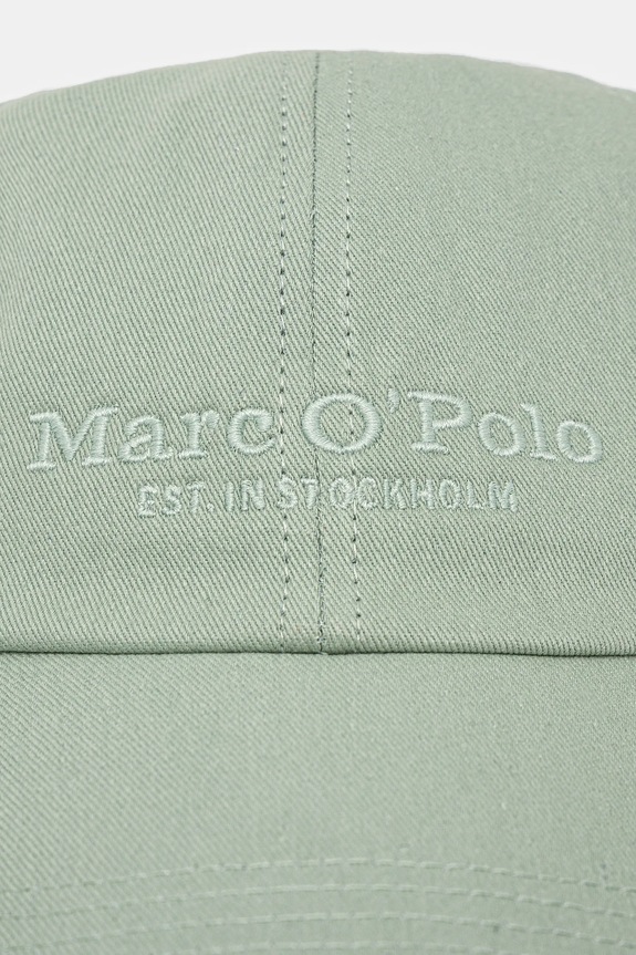 Βαμβακερό καπέλο του μπέιζμπολ Marc O'Polo 502802601063 τιρκουάζ SS25