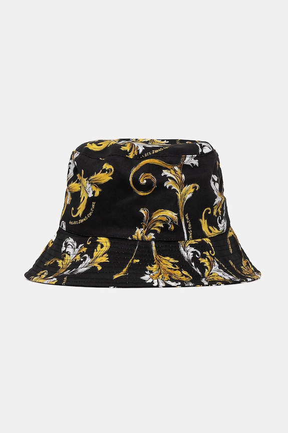 Versace Jeans Couture kapelusz bawełniany 78HAZK06.ZG364 czarny SS25