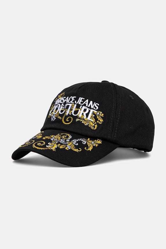 Versace Jeans Couture pamut baseball sapka mintás fekete 78HAZK17.ZG367